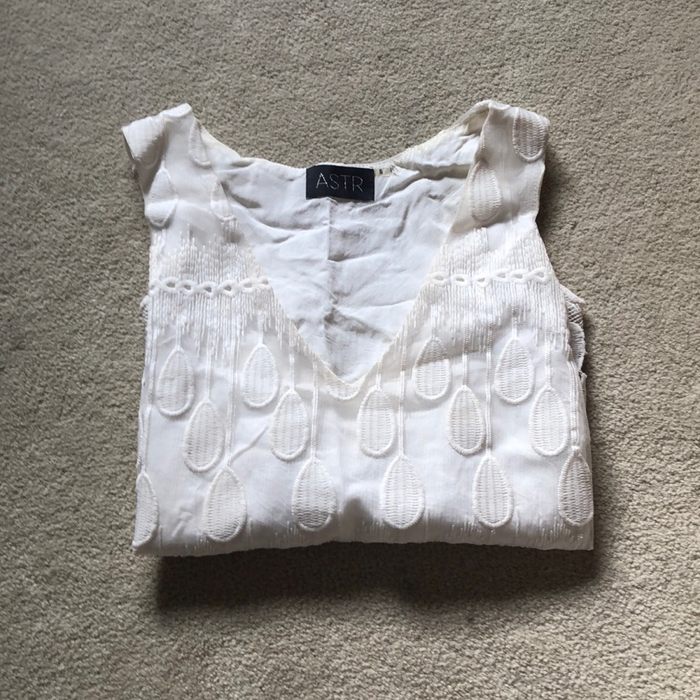 White tank top